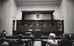 Generic Image - Inside Courtroom (Black & White)
